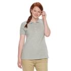Juniors' Plus Size So&reg; Uniform Polo Top, Teens, Size: 3xl, Med Grey