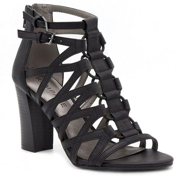 Rampage Elsie Women's High Heel Sandals, Girl's, Size: 6.5, Black