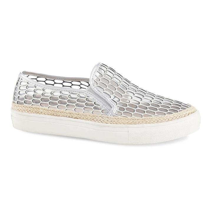 Henry Ferrera Ocean Club Women's Slip-on Shoes, Size: 11, Silver