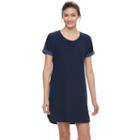 Women's Tek Gear&reg; French Terry Sweatshirt Dress, Size: Xs, Dark Blue