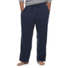 Men's Croft & Barrow&reg; Ultra Soft Fleece Lounge Pants, Size: Xl, Blue