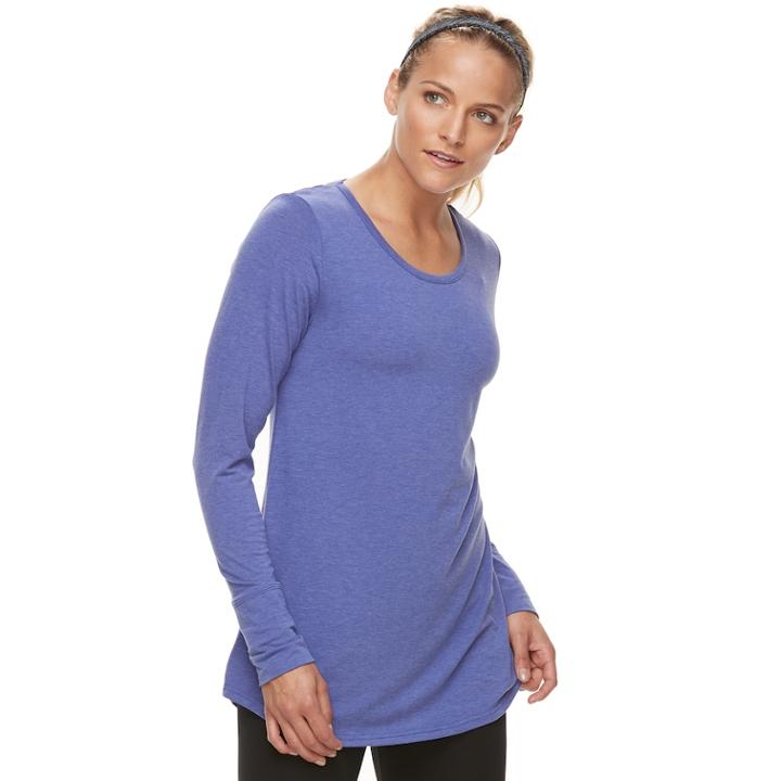 Women's Tek Gear&reg; Tunic Tee, Size: Medium, Med Blue