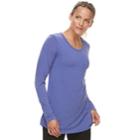 Women's Tek Gear&reg; Tunic Tee, Size: Medium, Med Blue