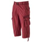 Men's Xray Messenger Belted Cargo Shorts, Size: 36, Dark Red