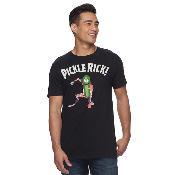 Men's Rick & Morty Tee, Size: Xxl, Black