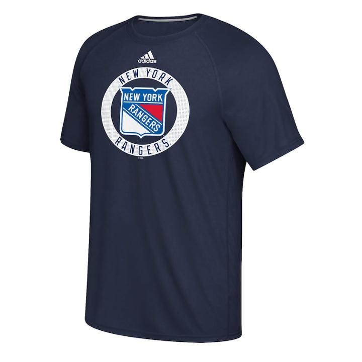 Men's Adidas New York Rangers Practice Tee, Size: Xl, Ran Navy