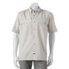 Men's American Outdoors Castmaster Button-down Fishing Shirt, Size: Large, Lt Beige