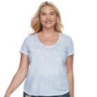 Juniors' Plus Size So&reg; Perfect Tee, Teens, Size: 3xl, Light Blue