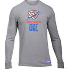 Men's Under Armour Oklahoma City Thunder Charged Lockup Long-sleeve Tee, Size: Xxl, Gray