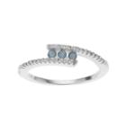 Lc Lauren Conrad Simulated Crystal Blue Bypass Ring, Women's, Multicolor