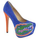 Women's Herstar Florida Gators Rhinestone Pump High Heels, Size: 8.5, Multicolor