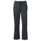 Men's Croft & Barrow&reg; True Comfort Patterned Lounge Pants, Size: Medium, Black