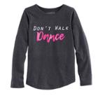 Girls 4-10 Jumping Beans&reg; Don't Walk, Dance Long Sleeved Tee, Size: 8, Orange Oth