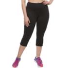 Plus Size Tek Gear&reg; Lattice Capri Leggings, Women's, Size: 3xl, Black
