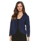 Women's Dana Buchman Jersey Stitch Bolero Jacket, Size: Medium, Blue
