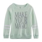 Girls 7-16 & Plus Size So&reg; Cozy Fleece Pullover Top, Size: 14, Lt Green