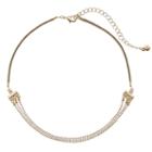 Lc Lauren Conrad Ball Chain Multi Strand Choker Necklace, Women's, Lt Brown