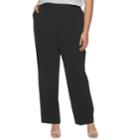 Plus Size Apt. 9&reg; Pull-on Straight-leg Pants, Women's, Size: 18 W, Black