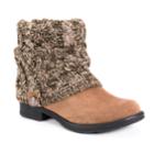 Muk Luks Patrice Women's Water-resistant Ankle Boots, Size: 7, Brown