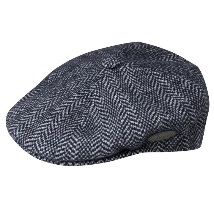 Men's Kangol 504 Wool-blend Herringbone Flat Ivy Cap, Size: Large, Blue