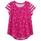 Girls 7-16 & Plus Size So&reg; Short Sleeve Curve Hem Tee, Girl's, Size: 12, Med Pink