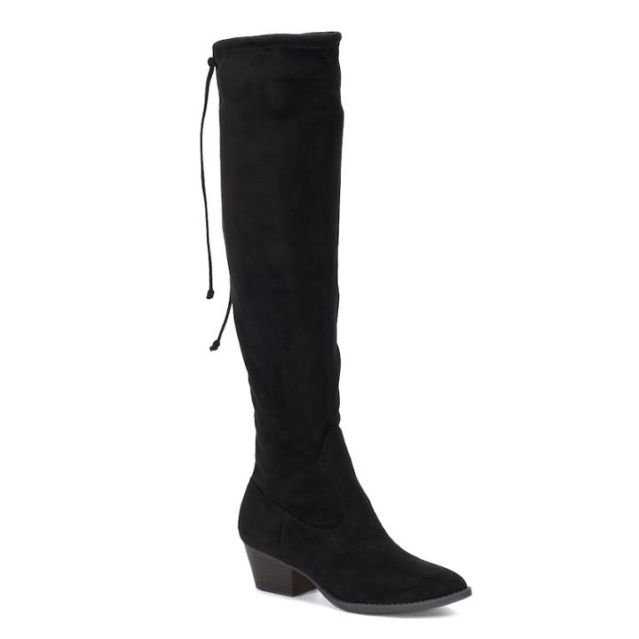 So&reg; Wardrobe Women's Over-the-knee Boots, Size: Medium (7), Black