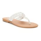 Women's Sonoma Goods For Life&trade; Open Weave Thong Sandals, Size: Large, White