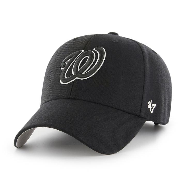 Men's '47 Brand Washington Nationals Mvp Hat, Black