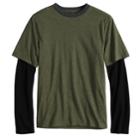 Boys 8-20 Urban Pipeline&reg; Mock-layered Tee, Size: Xl, Med Green