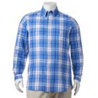 Big & Tall Chaps Easy Care Twill Shirt, Men's, Size: Xxl Tall, Blue