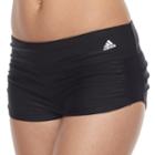 Women's Adidas Shirred Boyshort Bottoms, Size: Small, Black