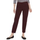 Women's Croft & Barrow&reg; Polished Pull-on Ankle Pants, Size: 10, Drk Purple