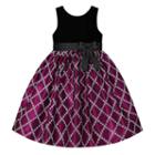Girls 7-16 & Plus Size American Princess Velvet Top & Glitter Square Skirt Dress, Girl's, Size: 16, Pink Other