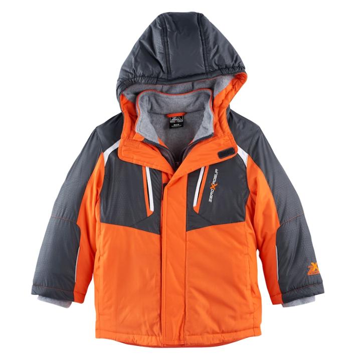 Boys 4-7 Zeroxposur Jake Heavyweight Jacket, Size: Large, Orange Oth