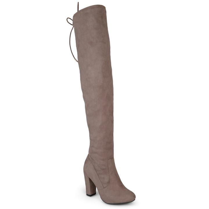 Journee Collection Maya Women's Over-the-knee Boots, Size: 7.5 Wc, Brown