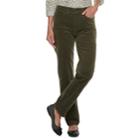 Women's Croft & Barrow&reg; Classic Corduroy Bootcut Pants, Size: 12, Green