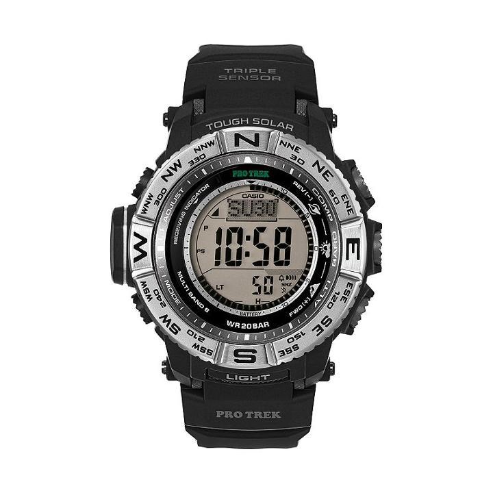 Casio Men's Pro Trek Digital Solar Watch - Prw3500-1cr, Black