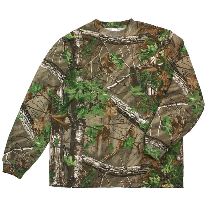 Men's Walls Hunting Long Sleeve Pocket Tee, Size: Medium, Real Tree Green