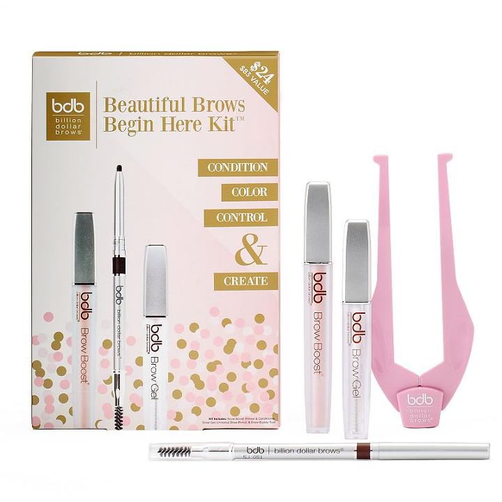 Billion Dollar Brows Beautiful Brows Begin Here Kit, Multicolor