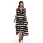 Plus Size Design 365 Tie-dye Faux-wrap Dress, Women's, Size: 1xl, Oxford