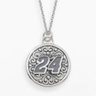 Insignia Collection Nascar Jeff Gordon Sterling Silver 24 Pendant, Adult Unisex, Size: 18, Grey