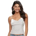 Juniors' Candie's&reg; Velvet Tank, Teens, Size: Medium, Med Blue