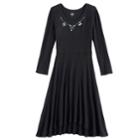 Girls 7-16 & Plus Size So&reg; Embellished Neck Cozy Dress, Size: M (12), Oxford