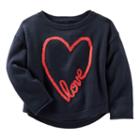 Girls 4-8 Oshkosh B'gosh&reg; Love Heart Knit Sweater, Girl's, Size: 4, Blue