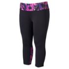 Plus Size Women's Tek Gear&reg; Performance Capri Workout Leggings, Size: 2xl, Brt Purple