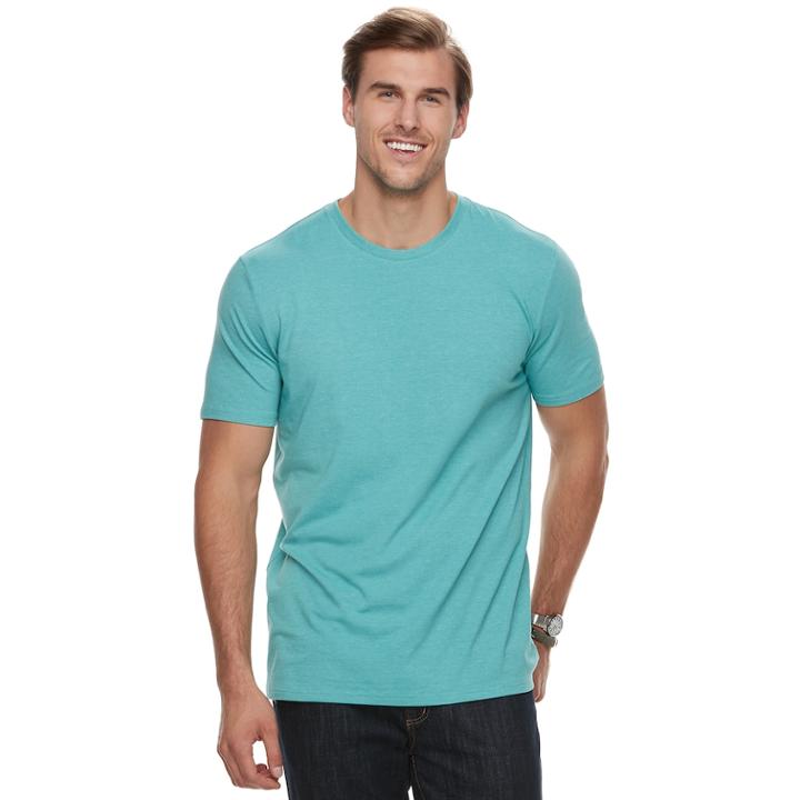 Big & Tall Sonoma Goods For Life&trade; Supersoft Stretch Crewneck Tee, Men's, Size: 3xb, Turquoise/blue (turq/aqua)