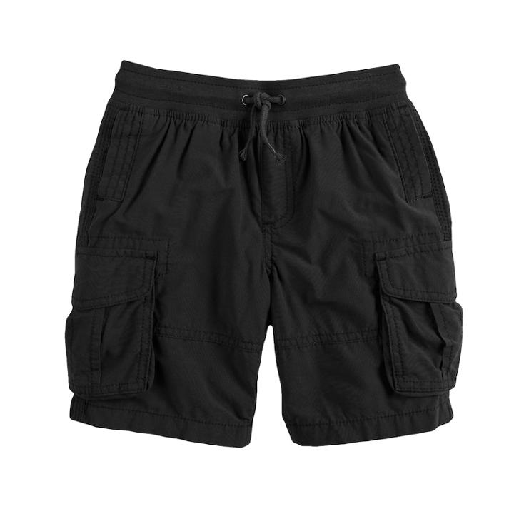 Boys 4-7x Sonoma Goods For Life&trade; Triple Stitch Cargo Shorts, Size: 7, Black