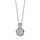 Sirena Collection 14k White Gold 1/4 Carat T.w. Certified Diamond 2-stone Pendant Necklace, Women's, Size: 18