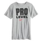 Boys 8-20 Nike Pro Level Tee, Size: Xl, Grey