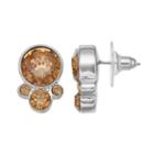 Simply Vera Vera Wang Nickel Free Faceted Stone Cluster Stud Earrings, Women's, Lt Brown